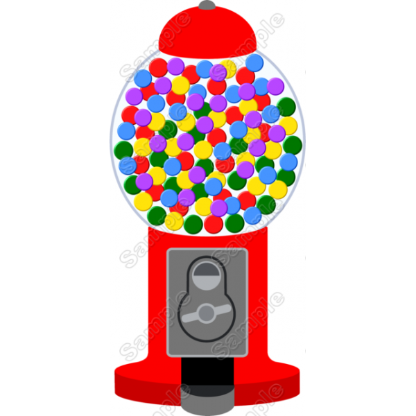 100 th Day of School Bubble Gum machine Iron on Transfer #1